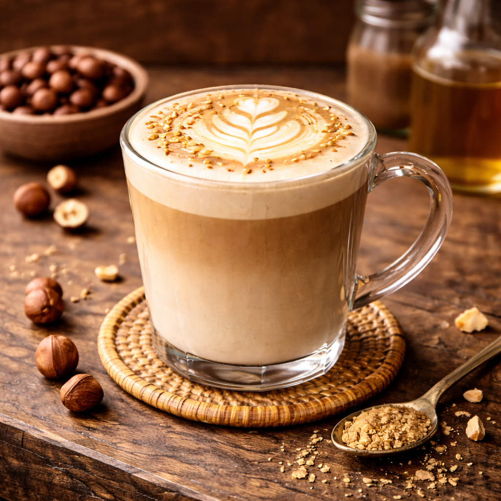 Hot Hazelnut Latte Tanamera Coffee